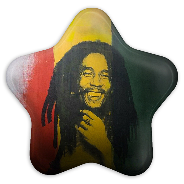 پیکسل خندالو طرح باب مارلی مدل ستاره ای کد 3279