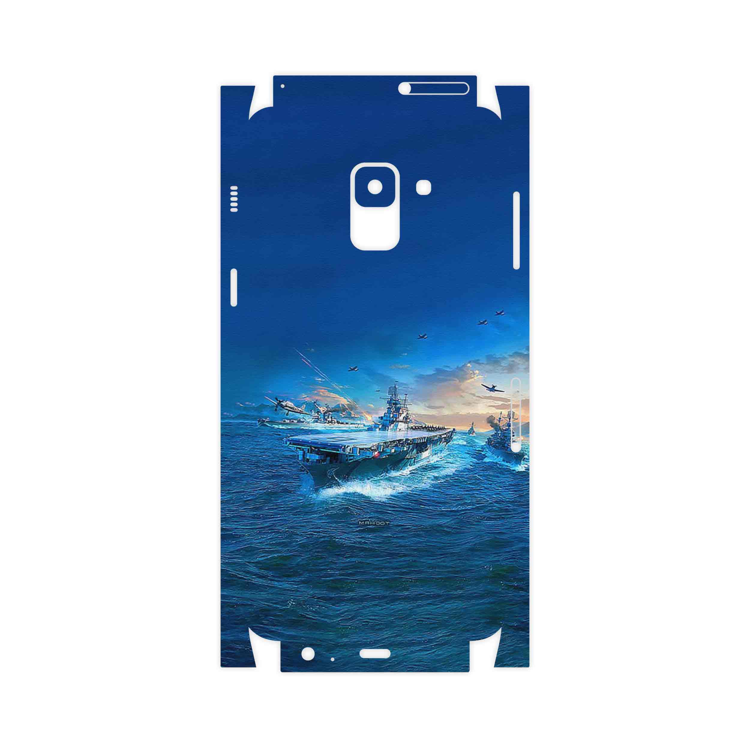 برچسب پوششی ماهوت مدل Warship-FullSkin مناسب برای گوشی موبایل سامسونگ Galaxy A8 2018