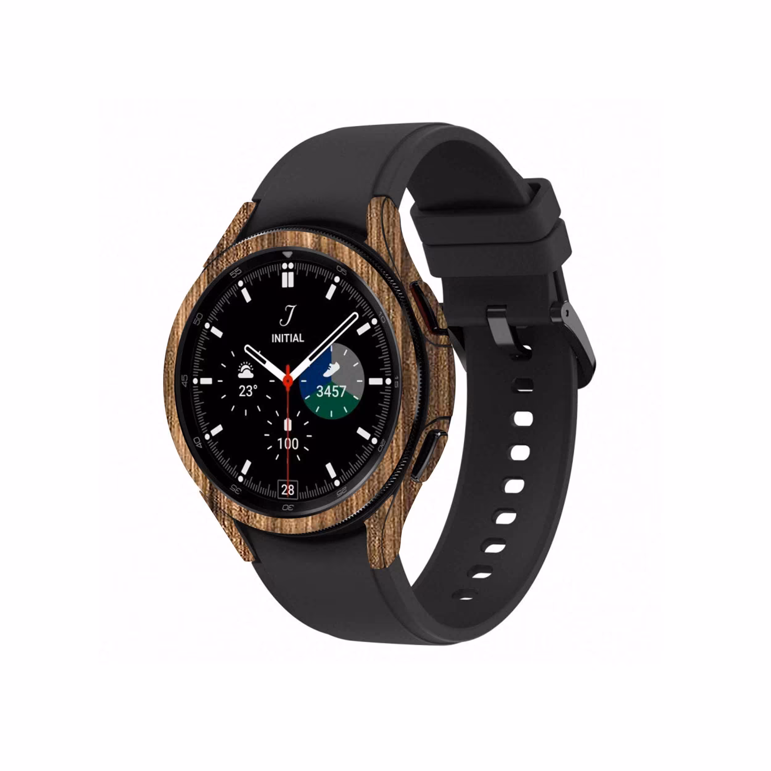 برچسب ماهوت طرح Light Walnut Wood مناسب برای ساعت هوشمند سامسونگ Watch4 Classic 42mm