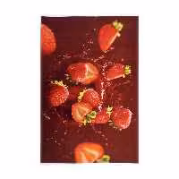 فرش ماشینی محتشم طرح توت فرنگی آشپزخانه کد 100485