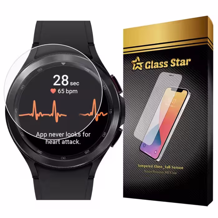 محافظ صفحه نمایش سیمپل گلس استار مدل SIMWATCHS مناسب برای ساعت هوشمند سامسونگ Galaxy Watch 4 46mm | کالا برتری