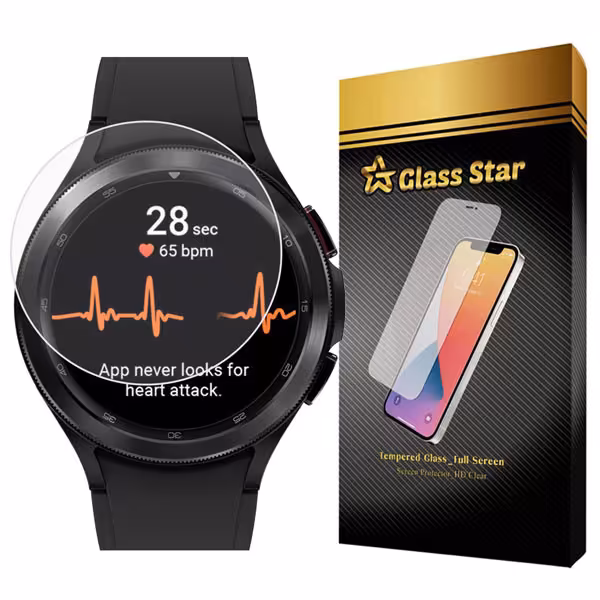 محافظ صفحه نمایش سیمپل گلس استار مدل SIMWATCHS مناسب برای ساعت هوشمند سامسونگ Galaxy Watch 4 46mm | کالا برتری
