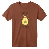 تی شرت آستین کوتاه بچگانه مدل آووکادو رنگ موکایی