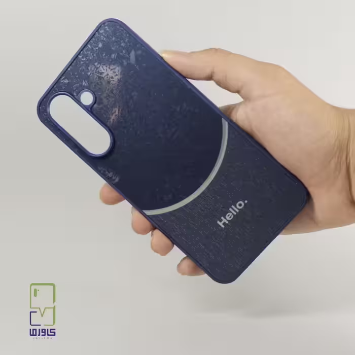 قاب سامسونگ A56 هیبریدی براق | سرمه‌ای شیک و مقاوم | samsung a56