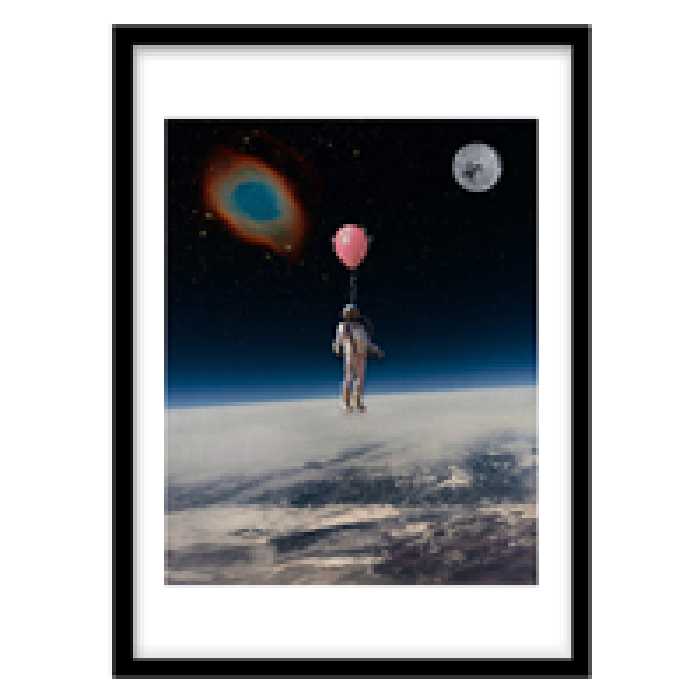 قیمت و خرید تابلو دکوراتیو مدل پوستر گرافیکی فضانورد کد 1023