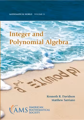 خرید و دانلود نسخه کامل کتاب Integer and polynomial algebra