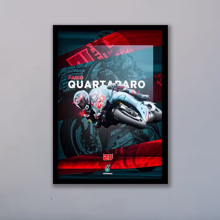 تابلو مدل موتوجی پی فابیو کوارتارارو Motogp کد LAG1028