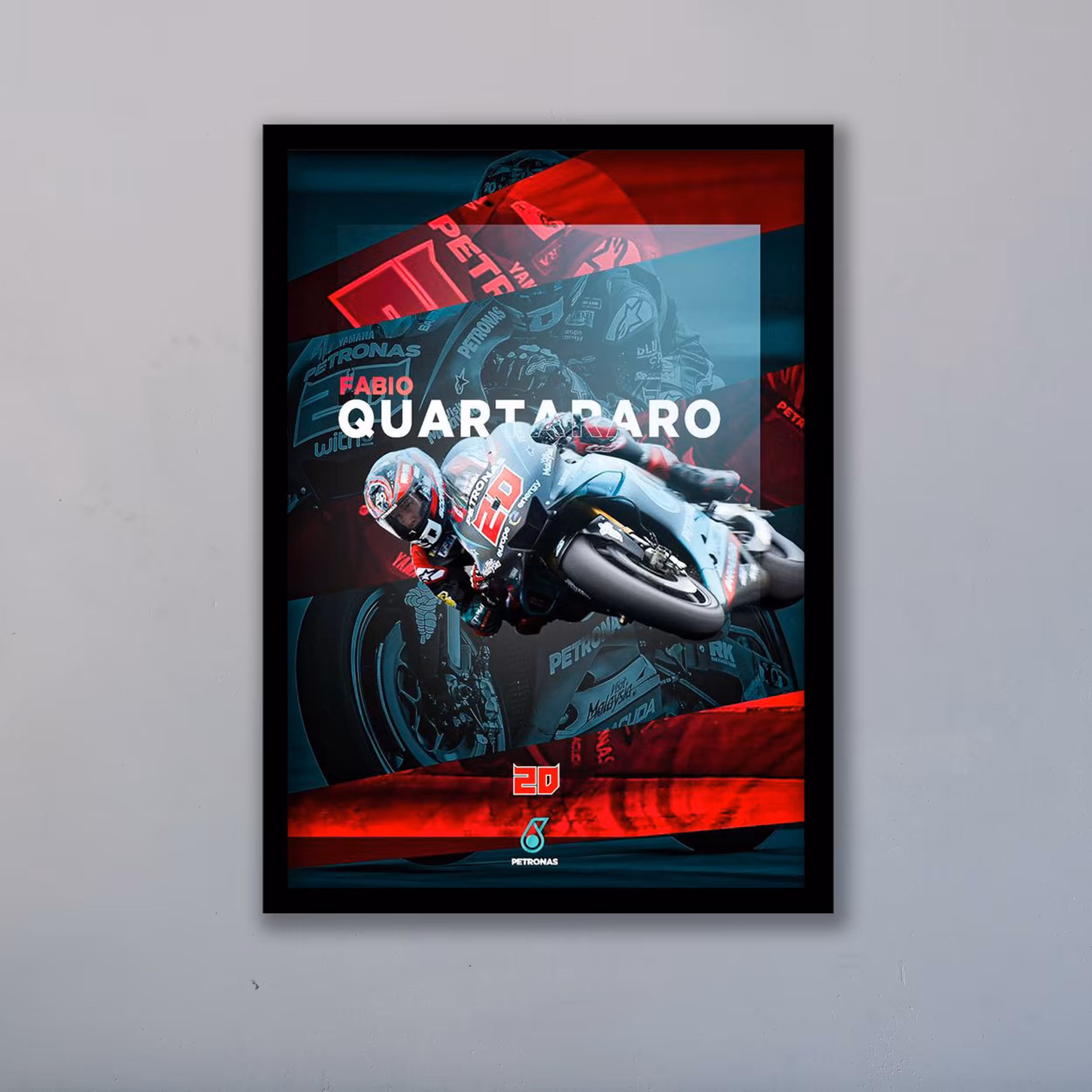 تابلو مدل موتوجی پی فابیو کوارتارارو Motogp کد LAG1028