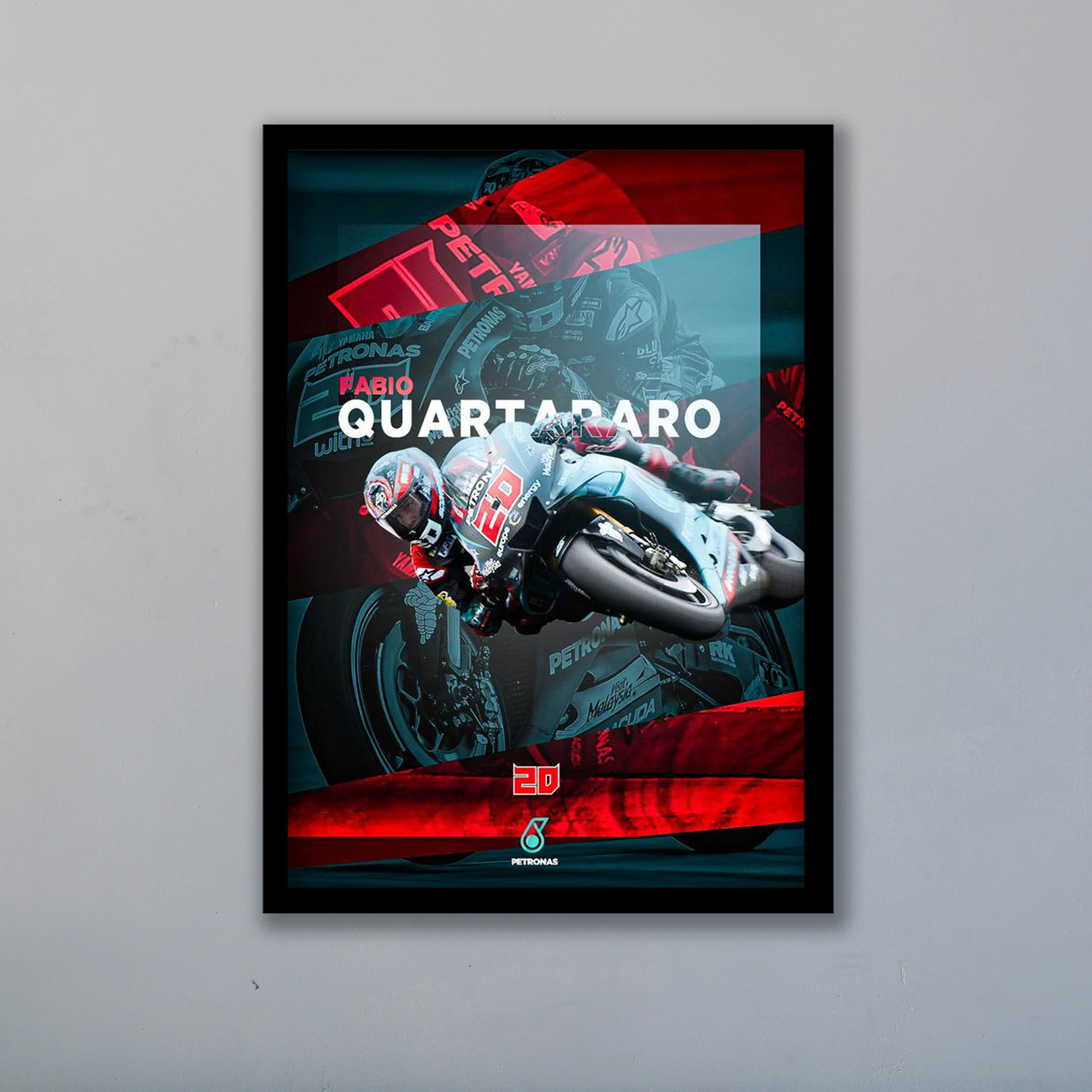 تابلو مدل موتوجی پی فابیو کوارتارارو Motogp کد LAG1028