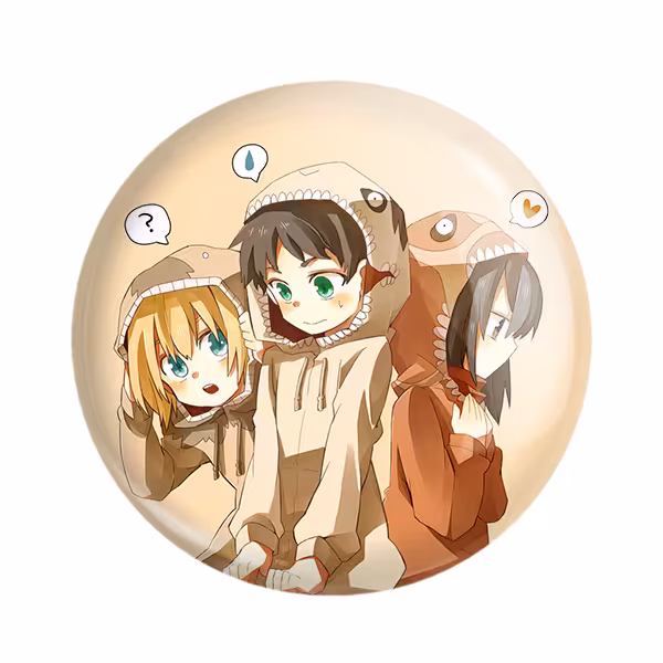 پیکسل خندالو مدل آرمین و میکاسا و ارن انیمه اتک آن تایتان کد 10987