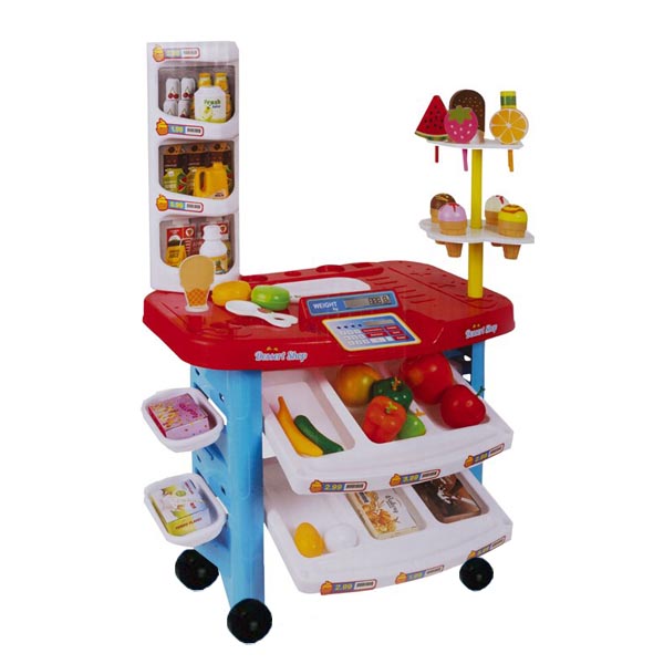 اسباب بازی صندوق فروشگاهی مدل سوپر مارکت طرح دختر کفشدوزکی کد 302