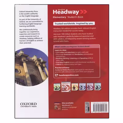 کتاب Headway Elementary 5th Edition اثر جمعی از نویسندگان انتشارات آکسفورد