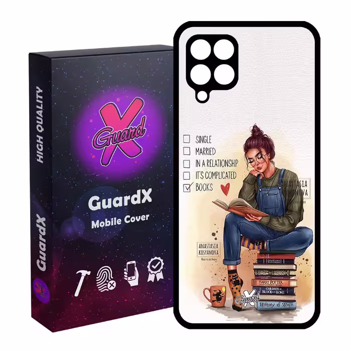 کاور گارد ایکس طرح دختر مدل Glass10286 مناسب برای گوشی موبایل سامسونگ Galaxy A22 4G