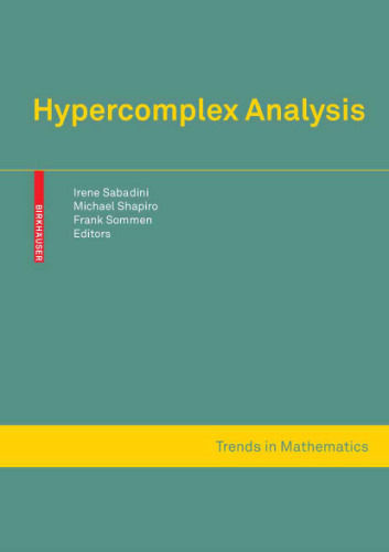 خرید و دانلود نسخه کامل کتاب Hypercomplex analysis