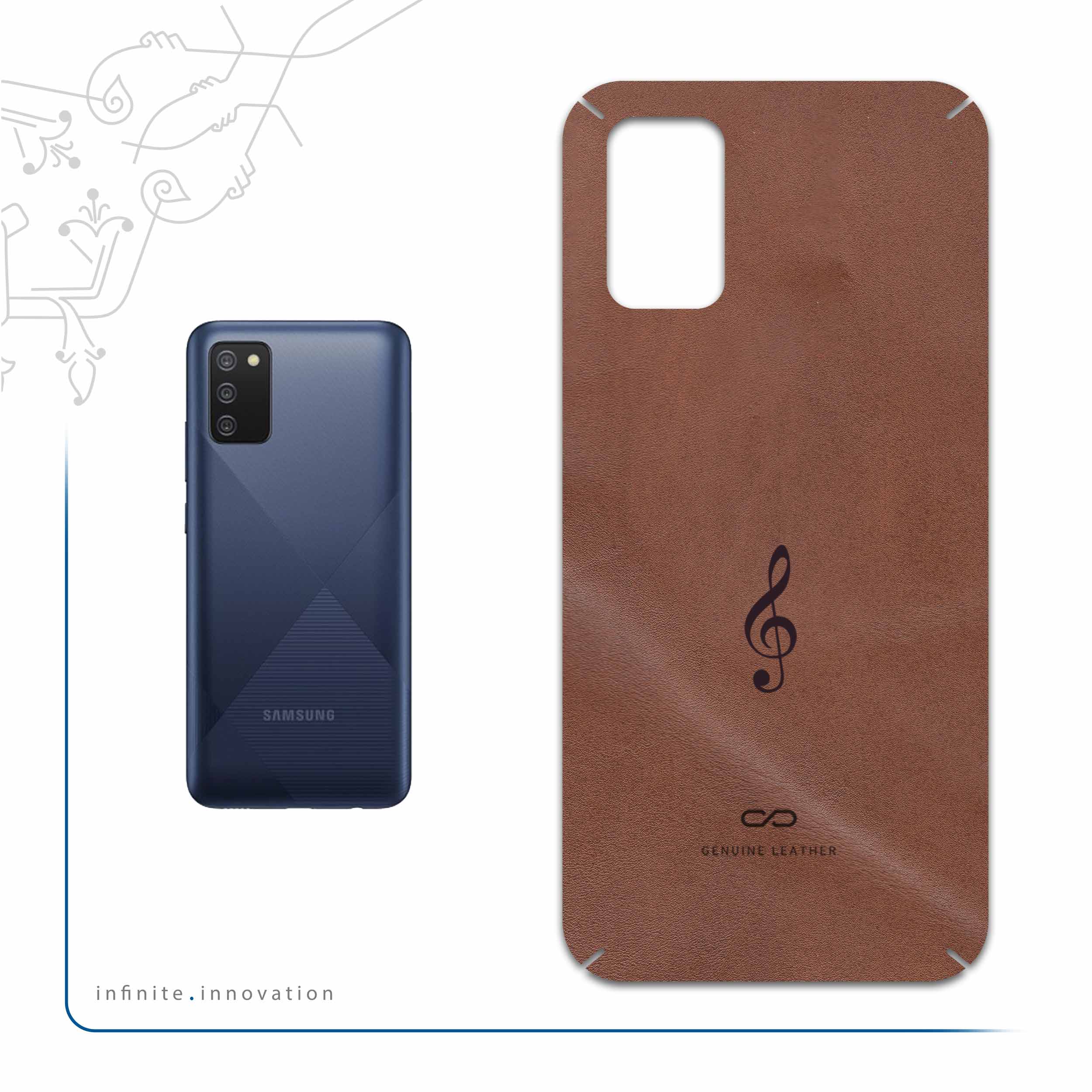 برچسب پوششی ماهوت مدل MNL-SOL مناسب برای گوشی موبایل سامسونگ Galaxy A02S