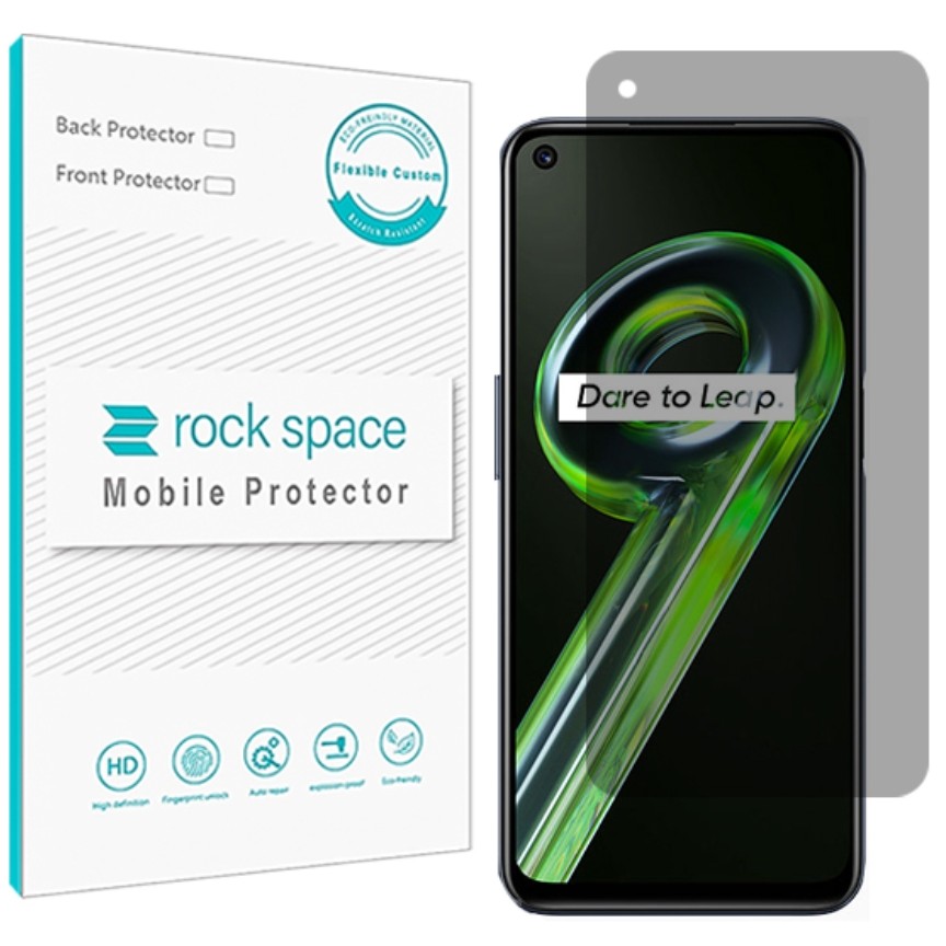 گلس پرایوسی (حریم شخصی)نانو و ضد ضربه گوشی ریلمی 9 5G برند راک اسپیس 