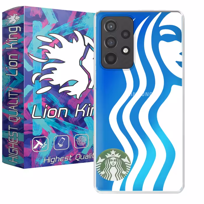 کاور لاین کینگ مدل هولوگرامی مناسب برای گوشی موبایل سامسونگ Galaxy A52/A52S