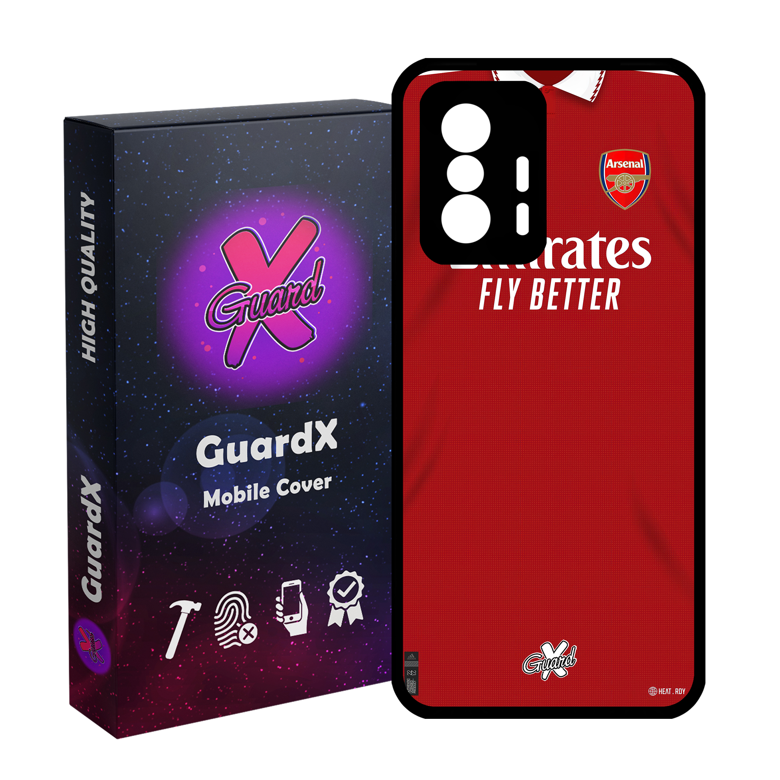 کاور گارد ایکس طرح آرسنال مدل Glass10467 مناسب برای گوشی موبایل شیائومی 11T Pro / 11T