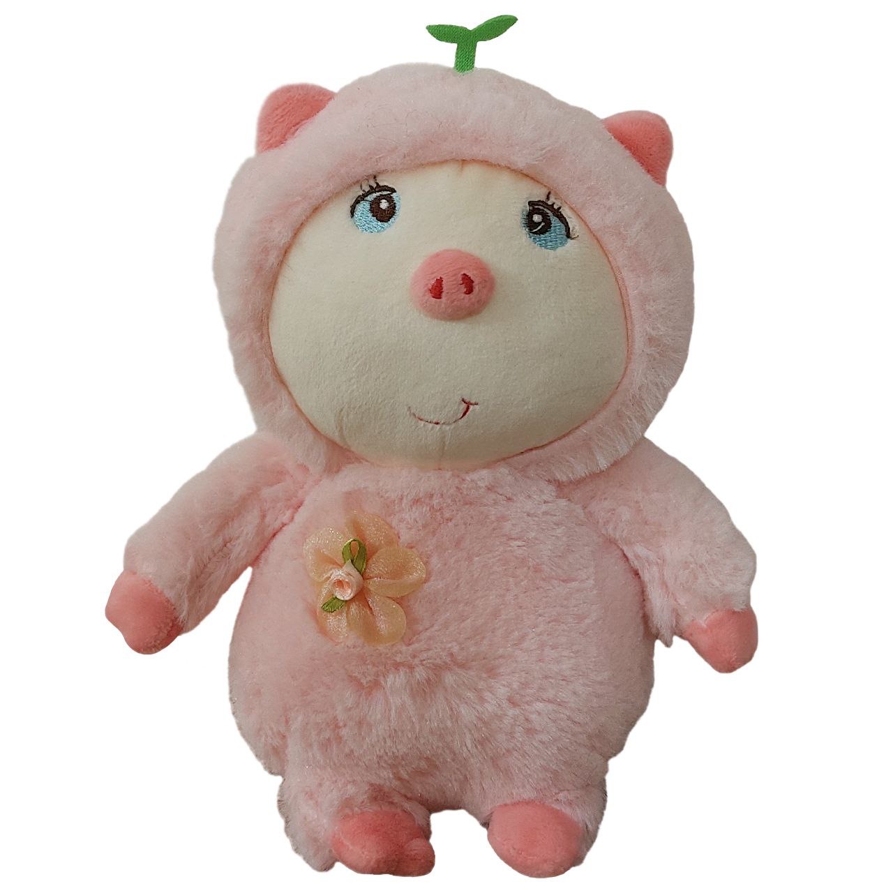 عروسک طرح خوک مدل Floral Pig کد SZT5/409 ارتفاع 26 سانتیمتر