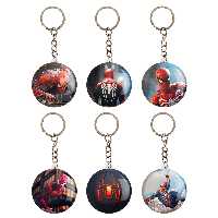 جاکلیدی خندالو مدل مرد عنکبوتی کد 598B مجموعه 6 عددی