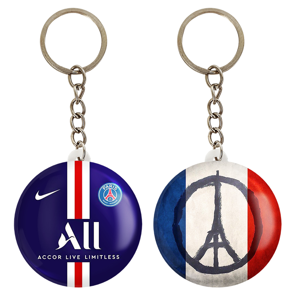 جاکلیدی خندالو مدل باشگاه پاری سن ژرمن کد 21002005 مجموعه 2 عددی