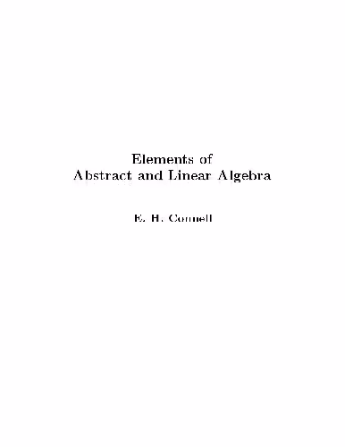 خرید و دانلود نسخه کامل کتاب Elements of Abstract and Linear Algebra