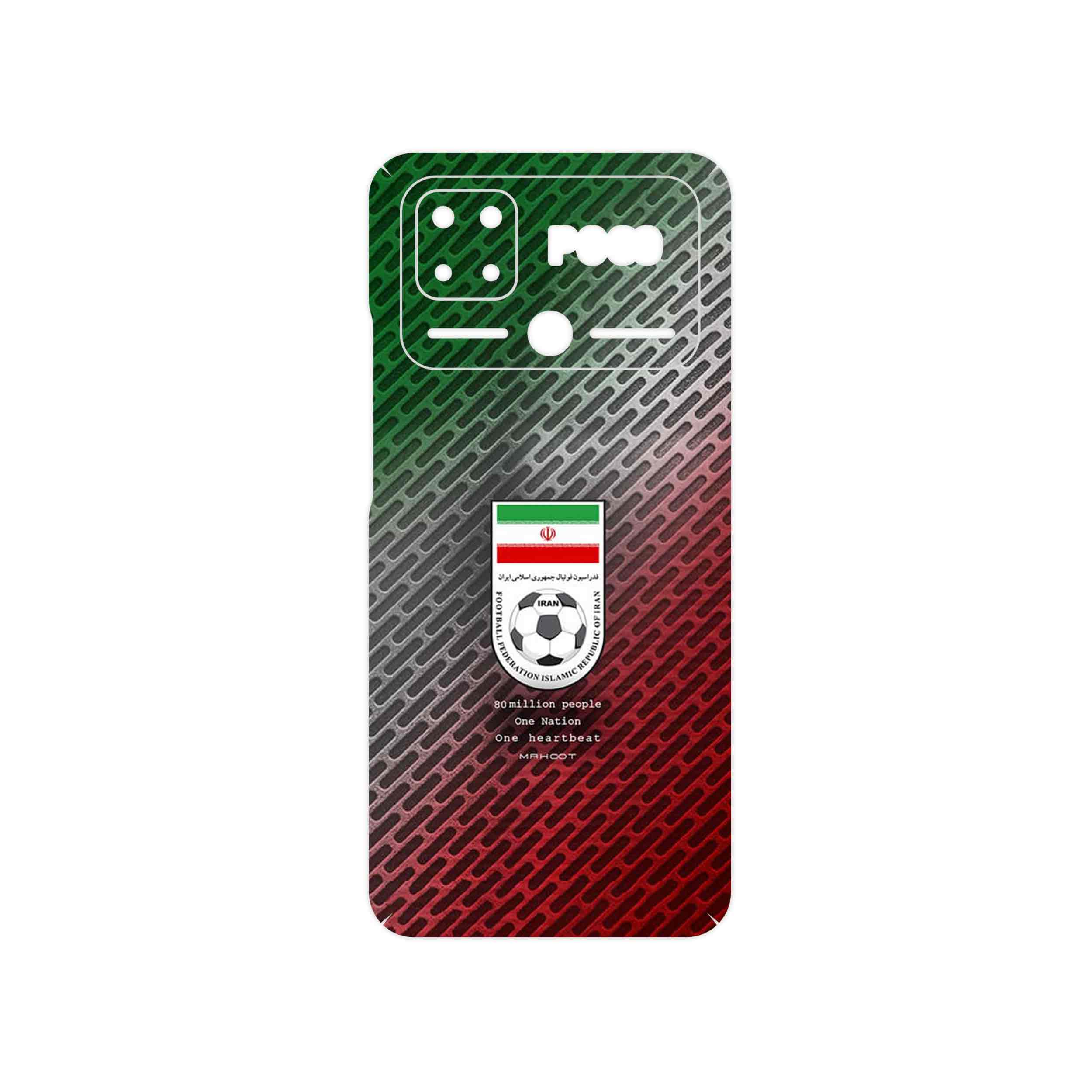 برچسب پوششی ماهوت مدل Iran_National_Football_Team مناسب برای گوشی موبایل شیائومی Poco C40