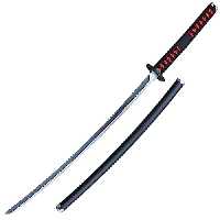 شمشیر چوبی 1 متری مدل تانجیرو کامادو Tanjiro Kamado طرح شیطان کش Demon Slayer کد 02