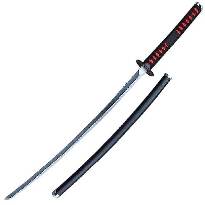 شمشیر چوبی 1 متری مدل تانجیرو کامادو Tanjiro Kamado طرح شیطان کش Demon Slayer کد 02