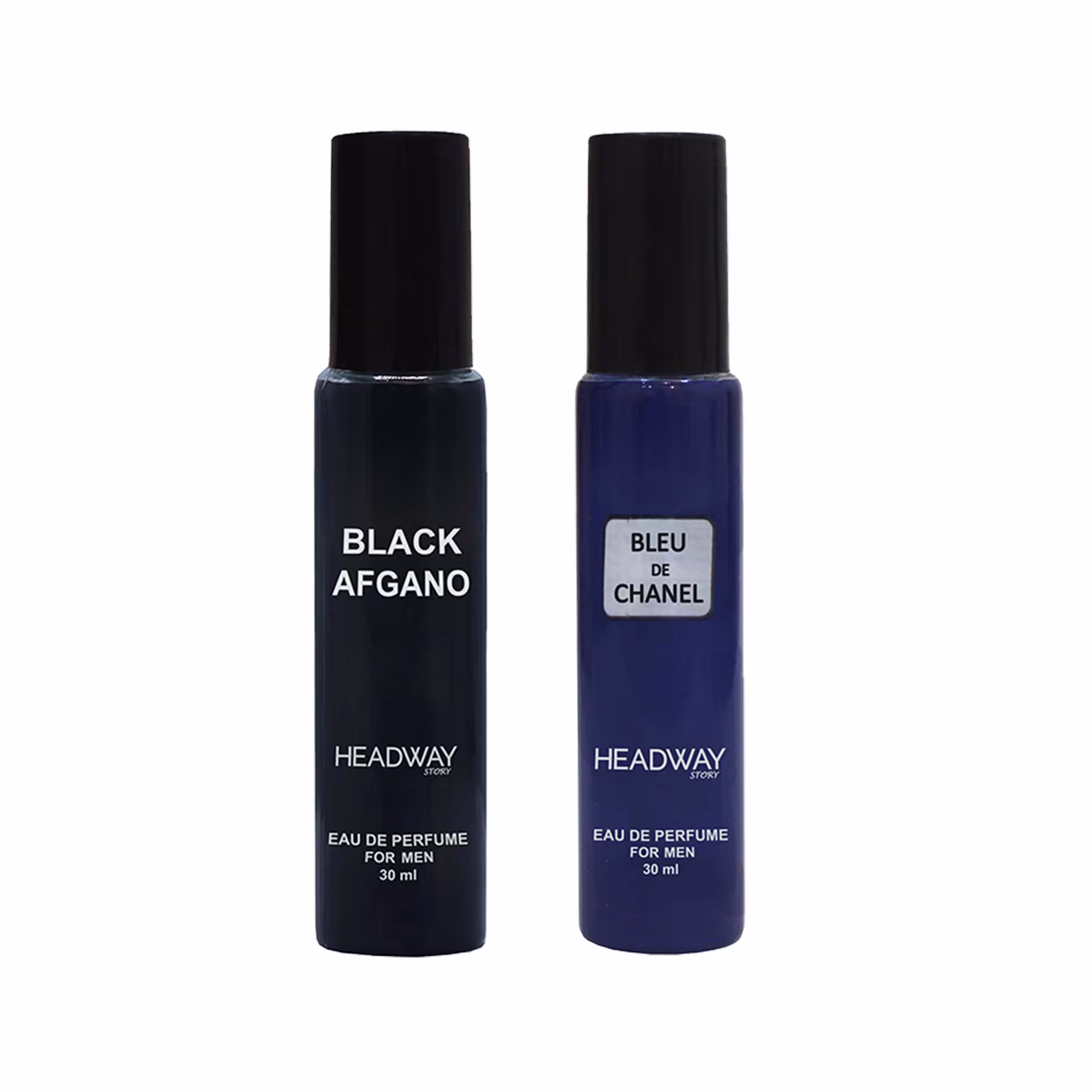 عطر جیبی مردانه هدوی استوری مدل بلک افغان و بلو شنل حجم 30 میلی لیتر مجموعه 2 عددی