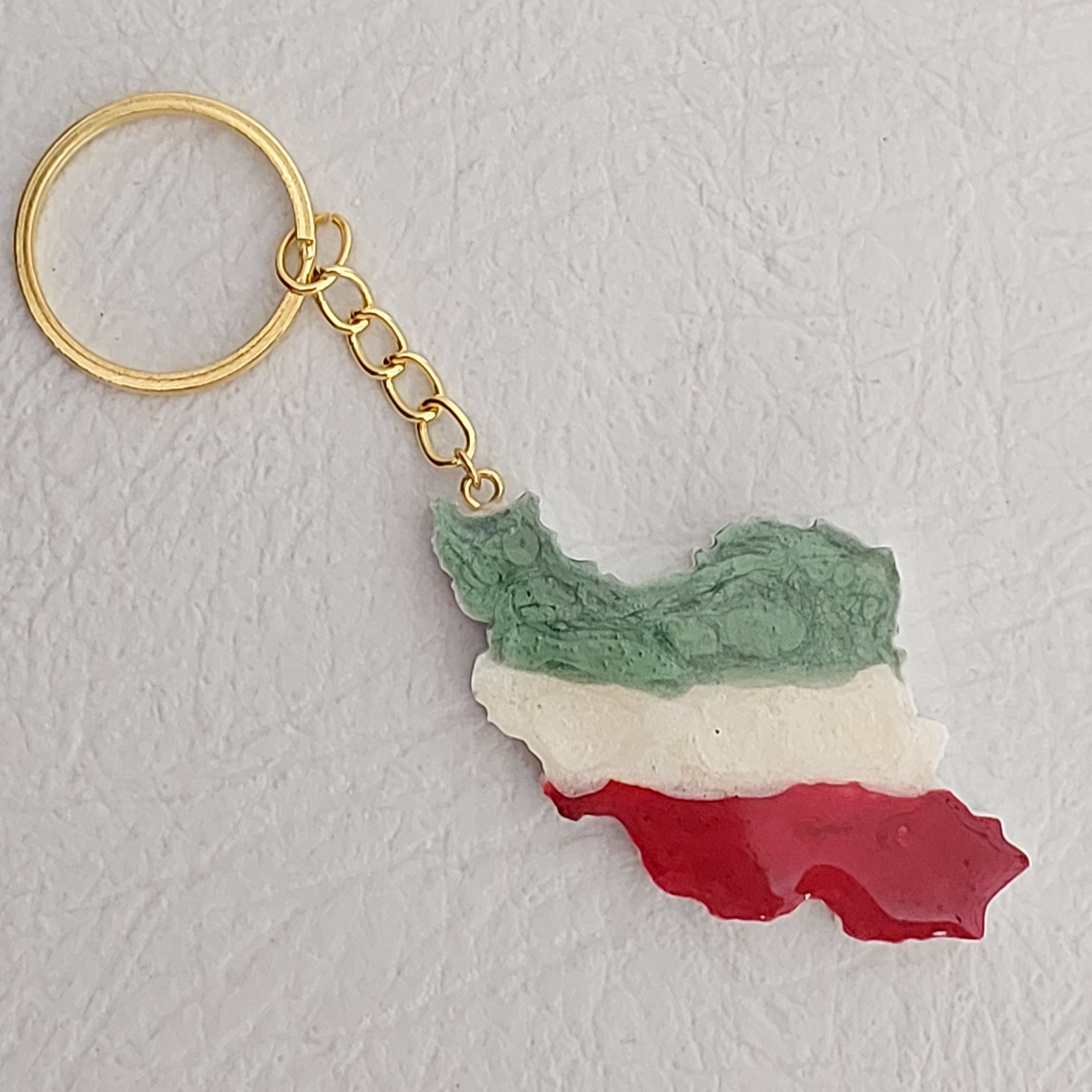 جاکلیدی رزینی طرح نقشه ایران و رنگ پرچم