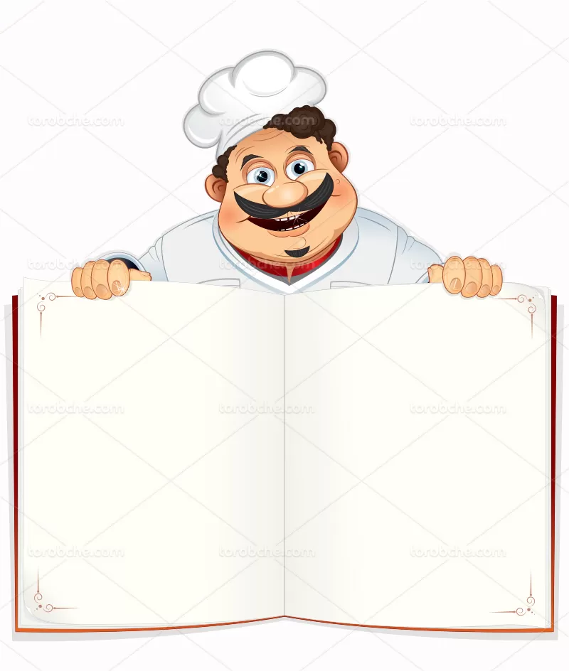 وکتور آقای سر آشپز | گرافیک با طعم تربچه