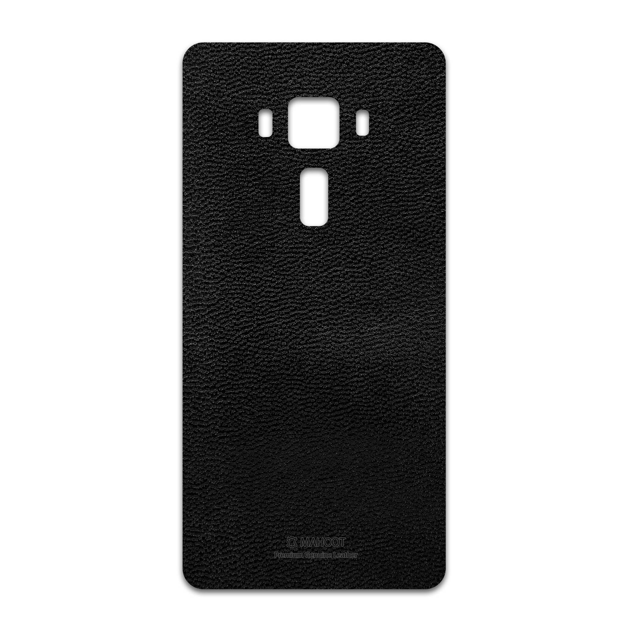 برچسب پوششی ماهوت مدل Black-Leather مناسب برای گوشی موبایل ایسوس Zenfone 3 Deluxe ZS570KL