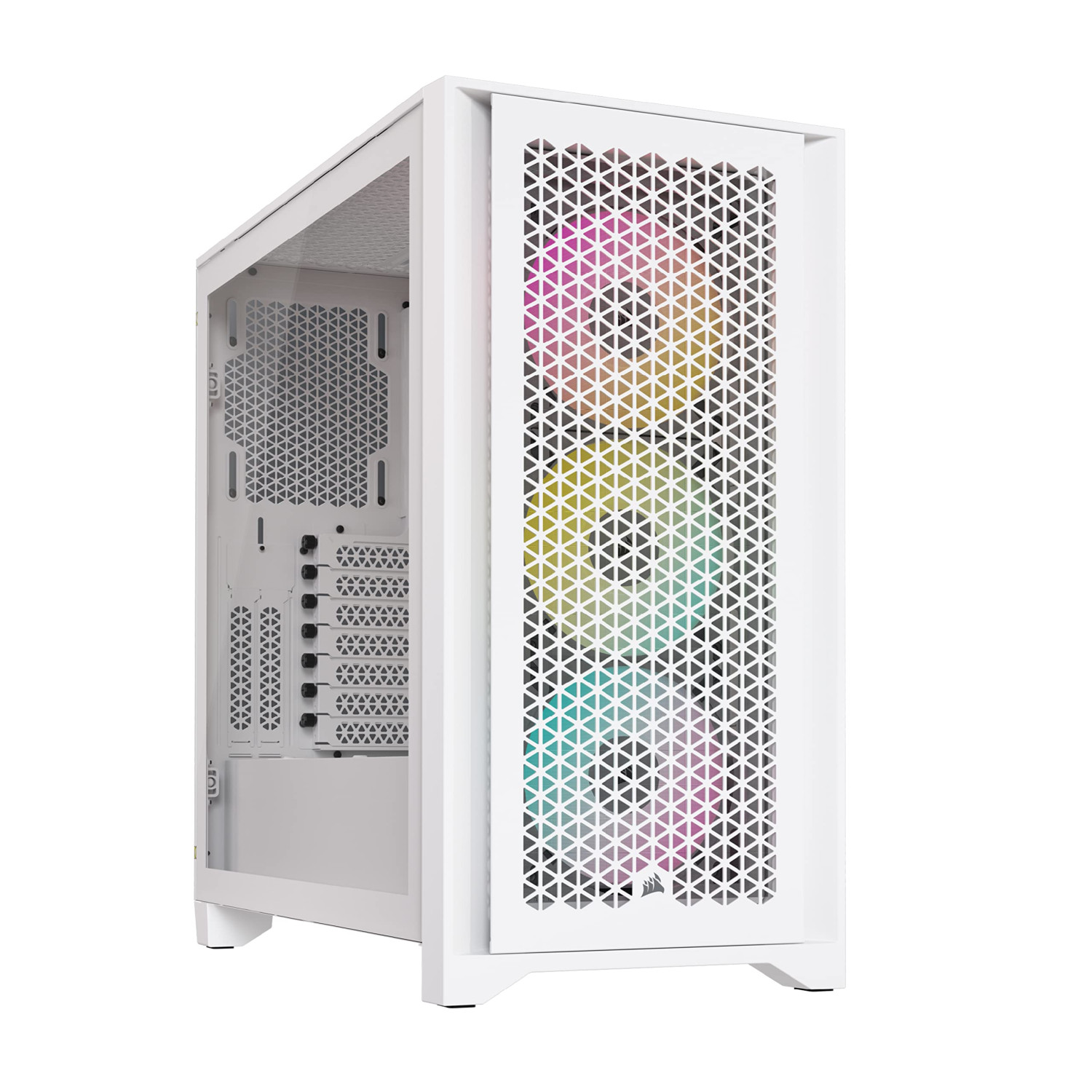 کیس کورسیر مدل iCUE 4000D RGB Airflow WHITE
