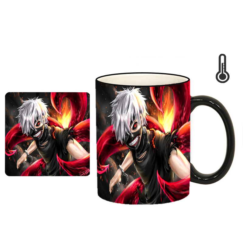 ماگ حرارتی طرح انیمه توکیو غول کد h52 به همراه زیرلیوانی