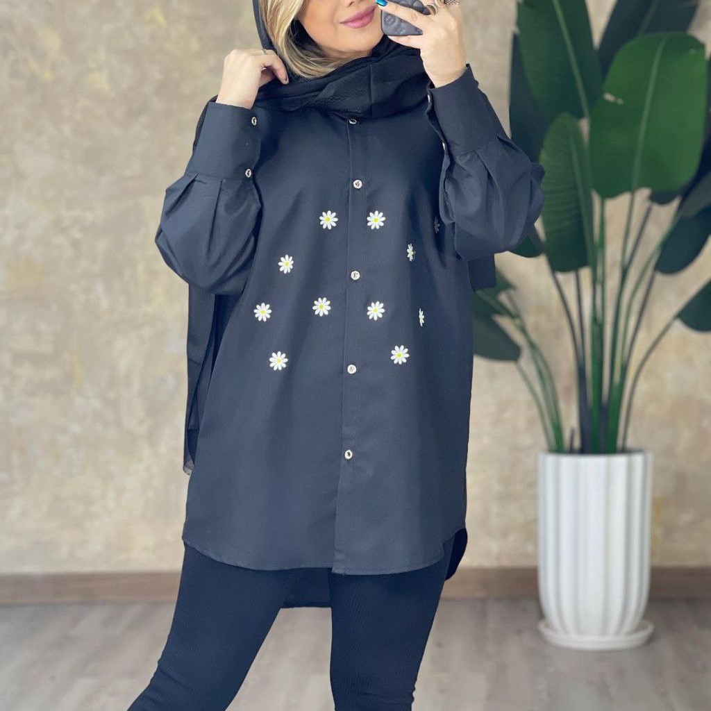 مانتو طرح گل بابونه