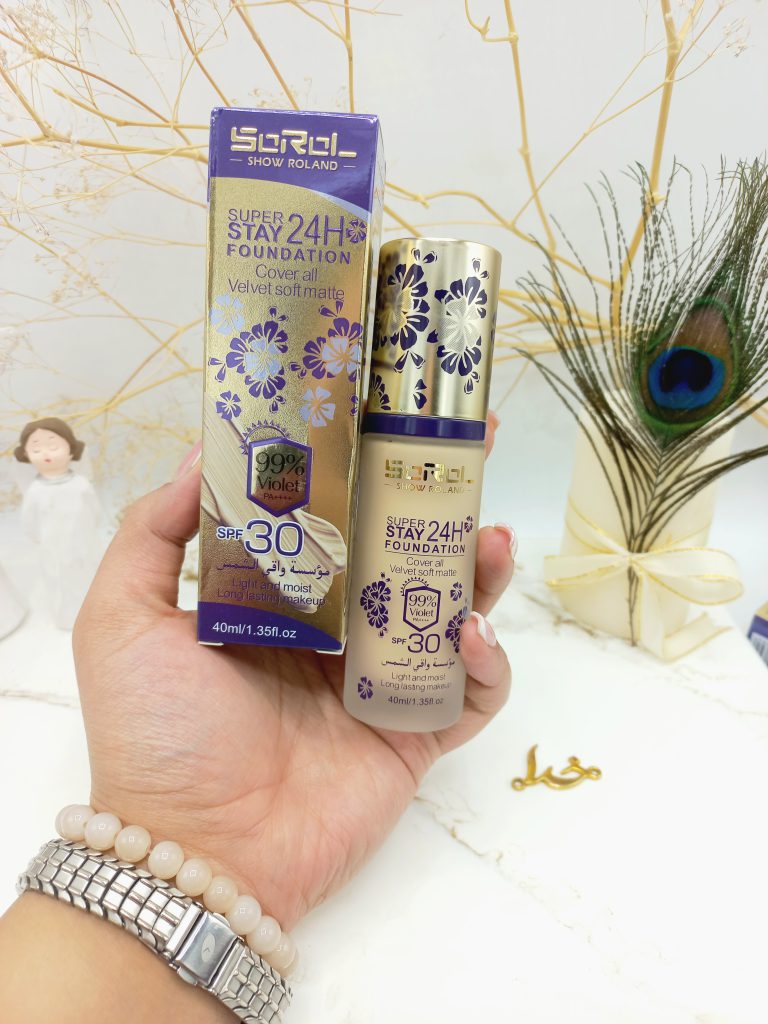 کرم پودر مخملی ویولت حاوی SPF30 ضد افتاب Violet کد R1910