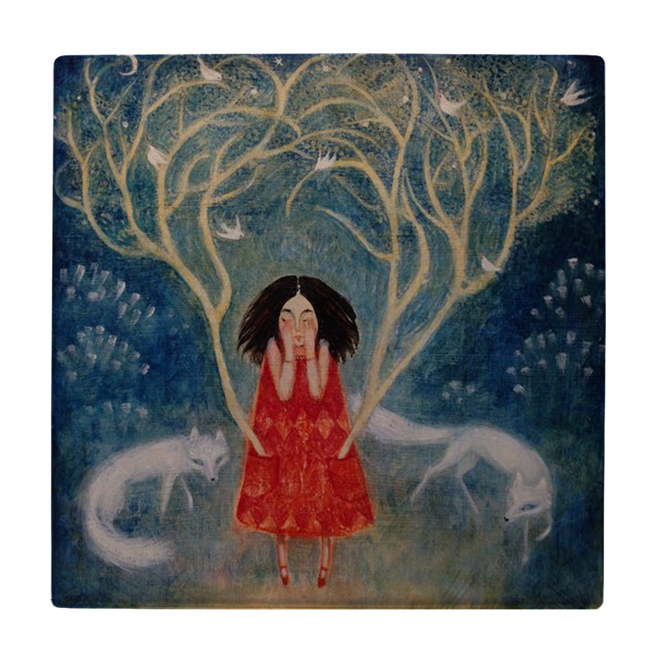 زیر لیوانی طرح دختر و روباه کد    2935024_188