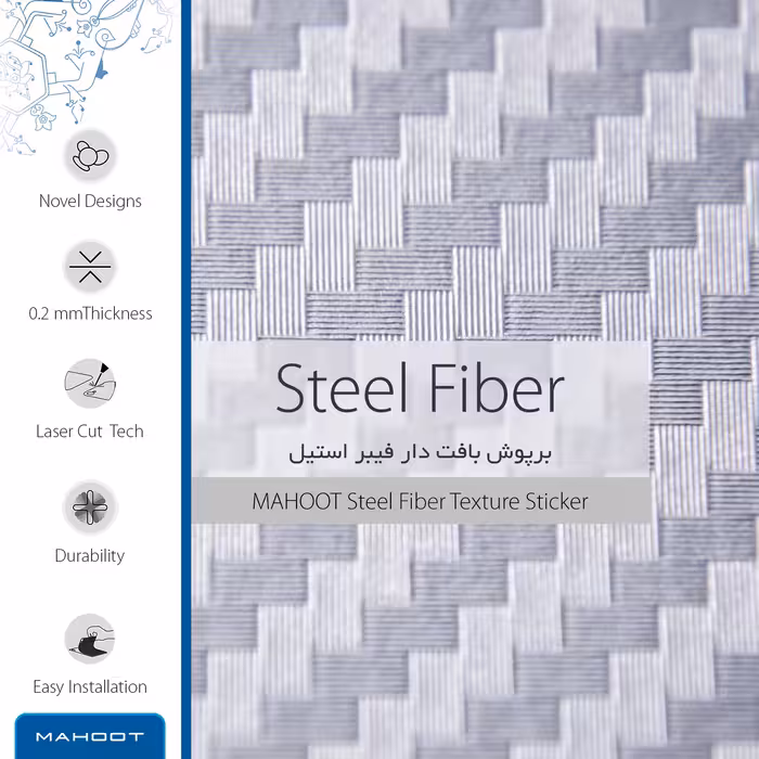 برچسب پوششی ماهوت مدل Steel-Fiber-FullSkin مناسب برای گوشی موبایل موتورولا Moto G9 Plus