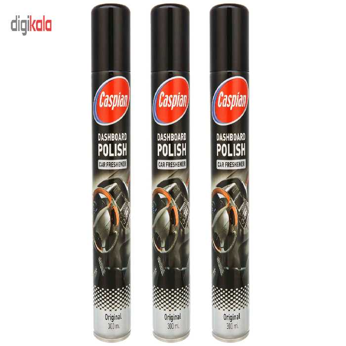 اسپری داشبورد خودرو کاسپین مدل Original حجم 300 میلی لیتر بسته 3 عددی