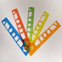 خط کش ژله ای 20 سانتی فقط رنگ زرد