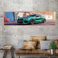 تابلو بکلیت طرح اتومبیل ماشین بی ام دبلیو BMW مدل کشیده T-7839