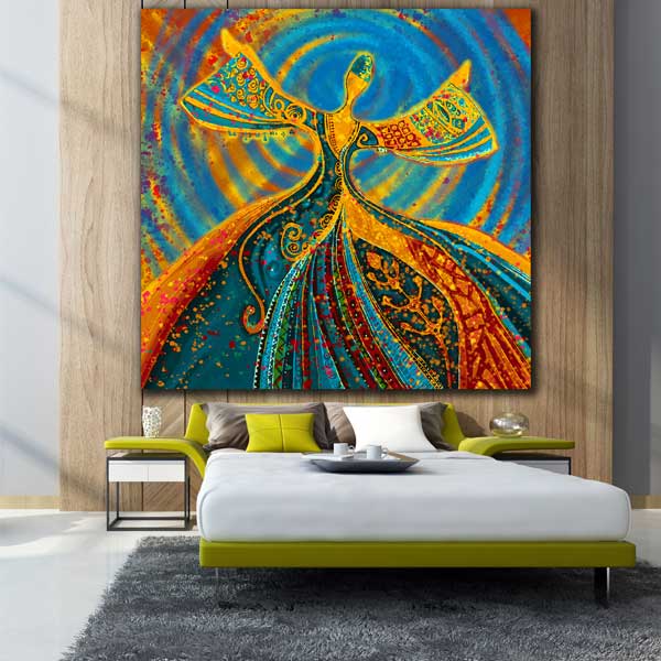 تابلو بوم طرح نقاشی مدل SG-06835