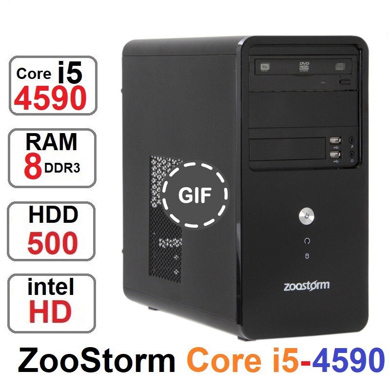 کامپیوتر ZooStorm Core i5 4590 نسل4رم8