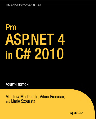 خرید و دانلود نسخه کامل کتاب Pro ASPNET 4 in C# 2010, Fourth Edition