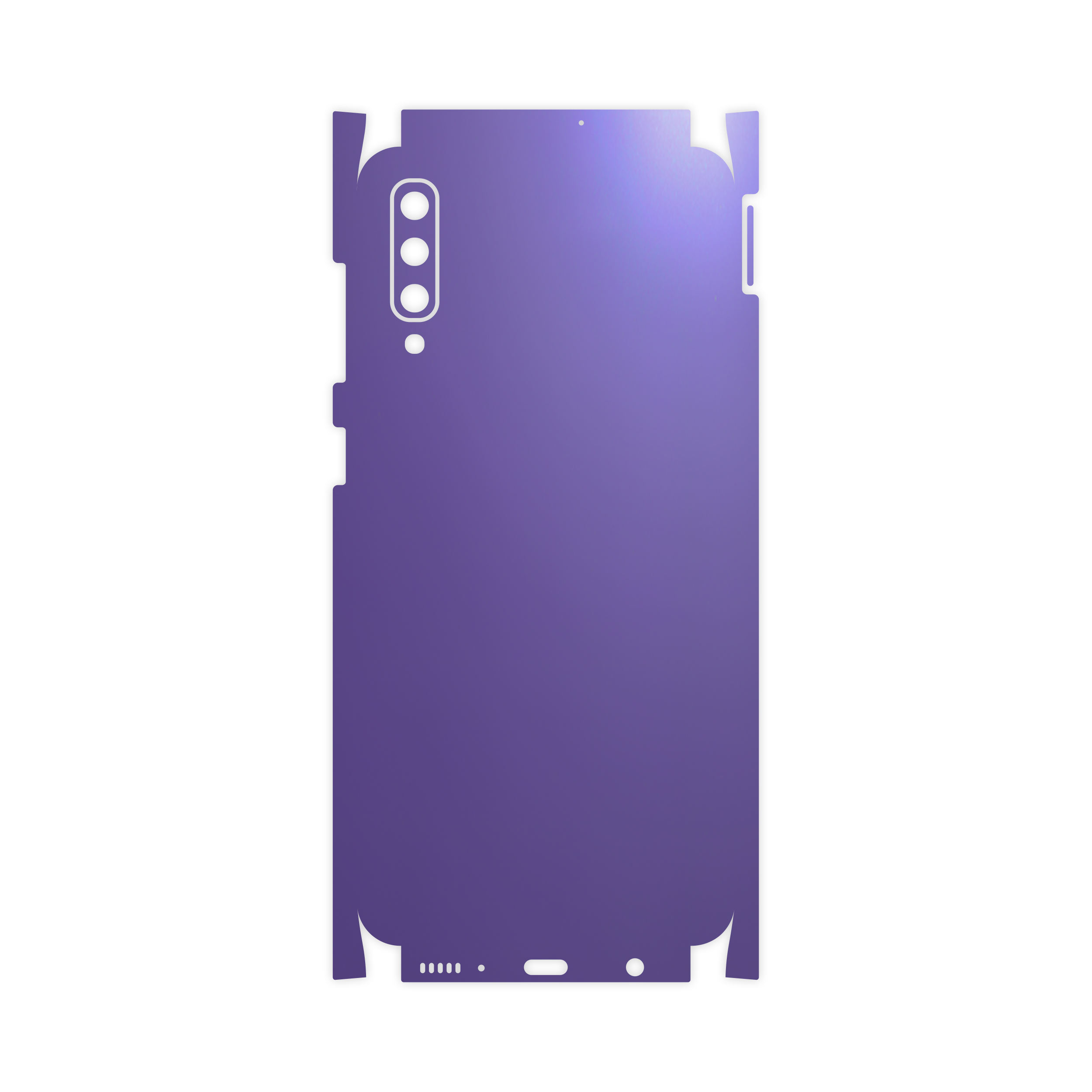 برچسب پوششی  ماهوت مدل Full skin-Matte-BlueBerry مناسب برای گوشی موبایل سامسونگ Galaxy A50