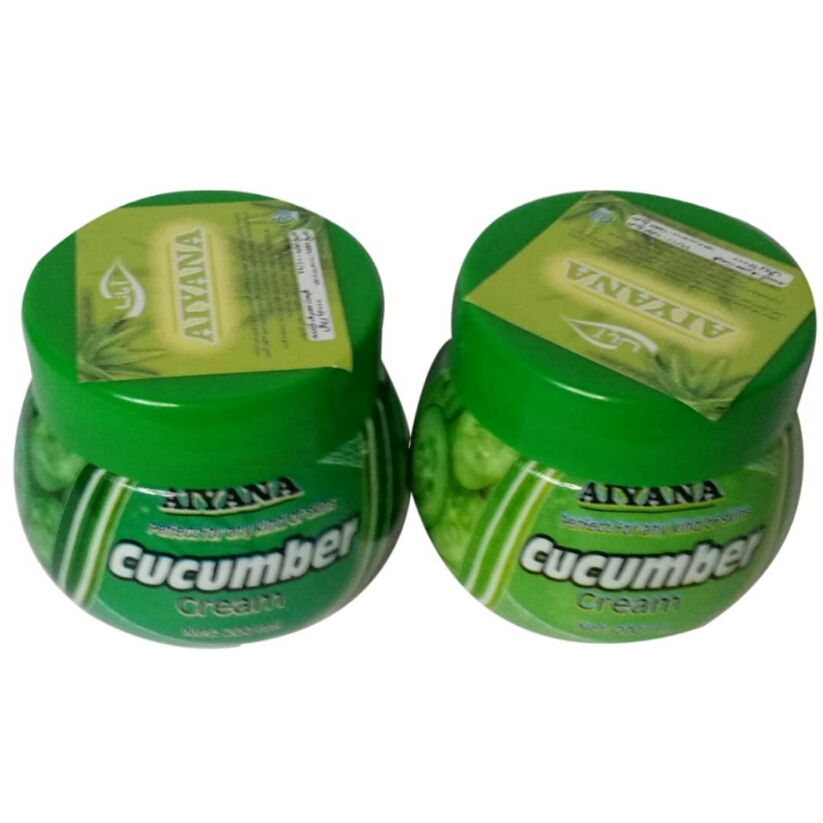 کرم آبرسان آیانا مدل خیار حجم 100 میلی لیتر مجموعه 2 عددی