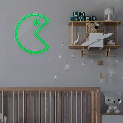 چراغ دیواری نئون دیزاین طرح Packman_GR