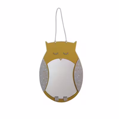 آینه دکوراتیو طرح جغد مدل MKids33C