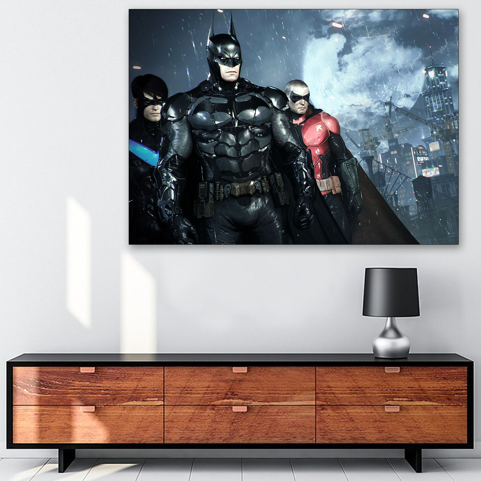 تابلو شاسی گالری استاربوی بازی طرح Batman Arkham Knight مدل Game 12